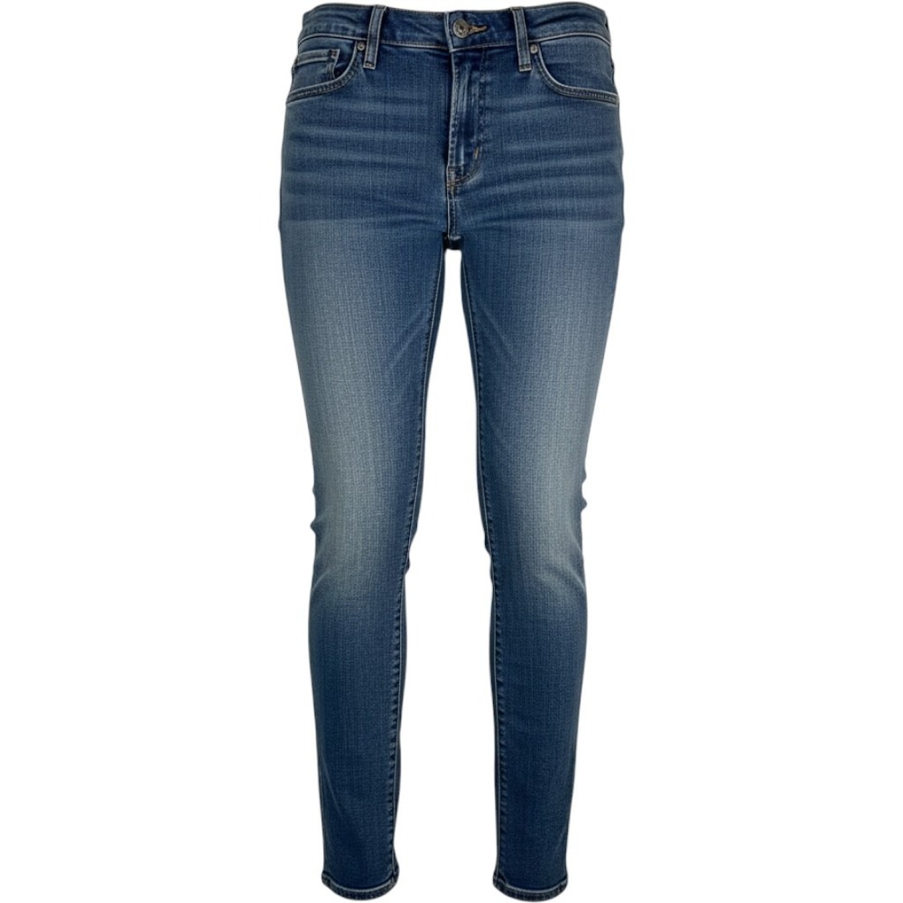 Levis Demi Curve Modern Rise Skinny Jeans Medium Wash Denim Womens 28 tall